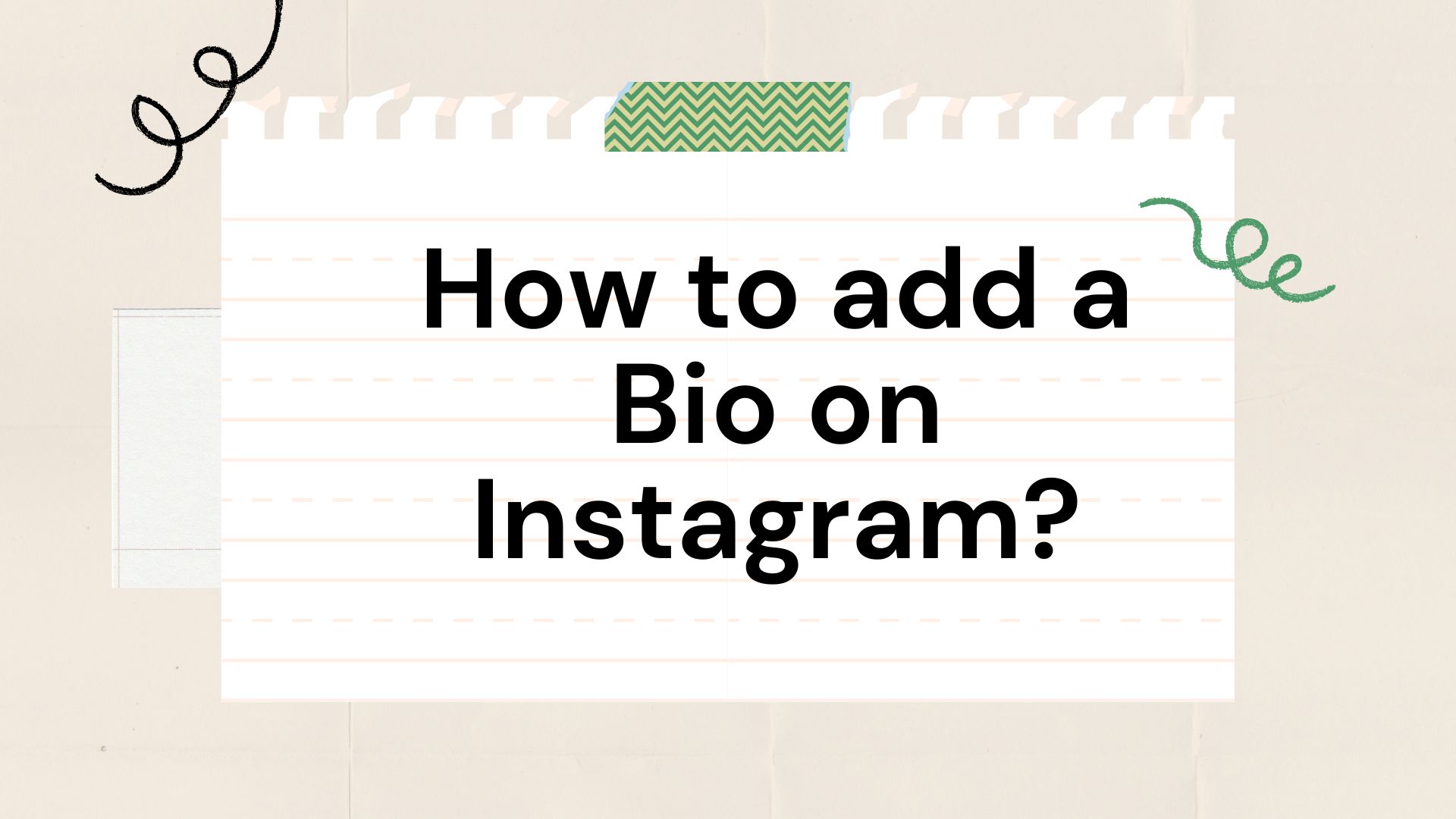 How to add a bio on Instagram?