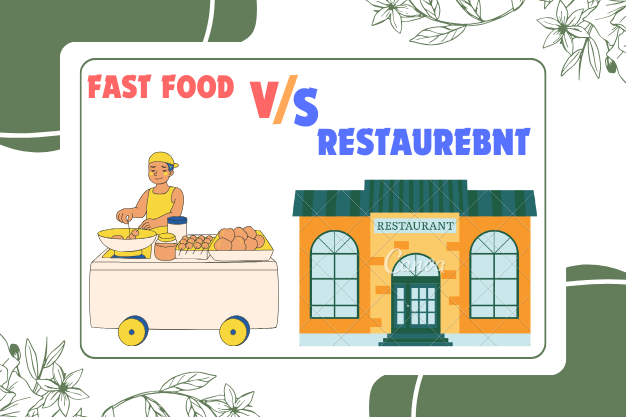 fast food and restaurant