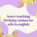 Heart Touching Birthday Wishes for Wife in English